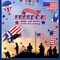 Patriotic Window Clings Stickers Double-Sided USA Stars Shape (Patriotic Clings)
